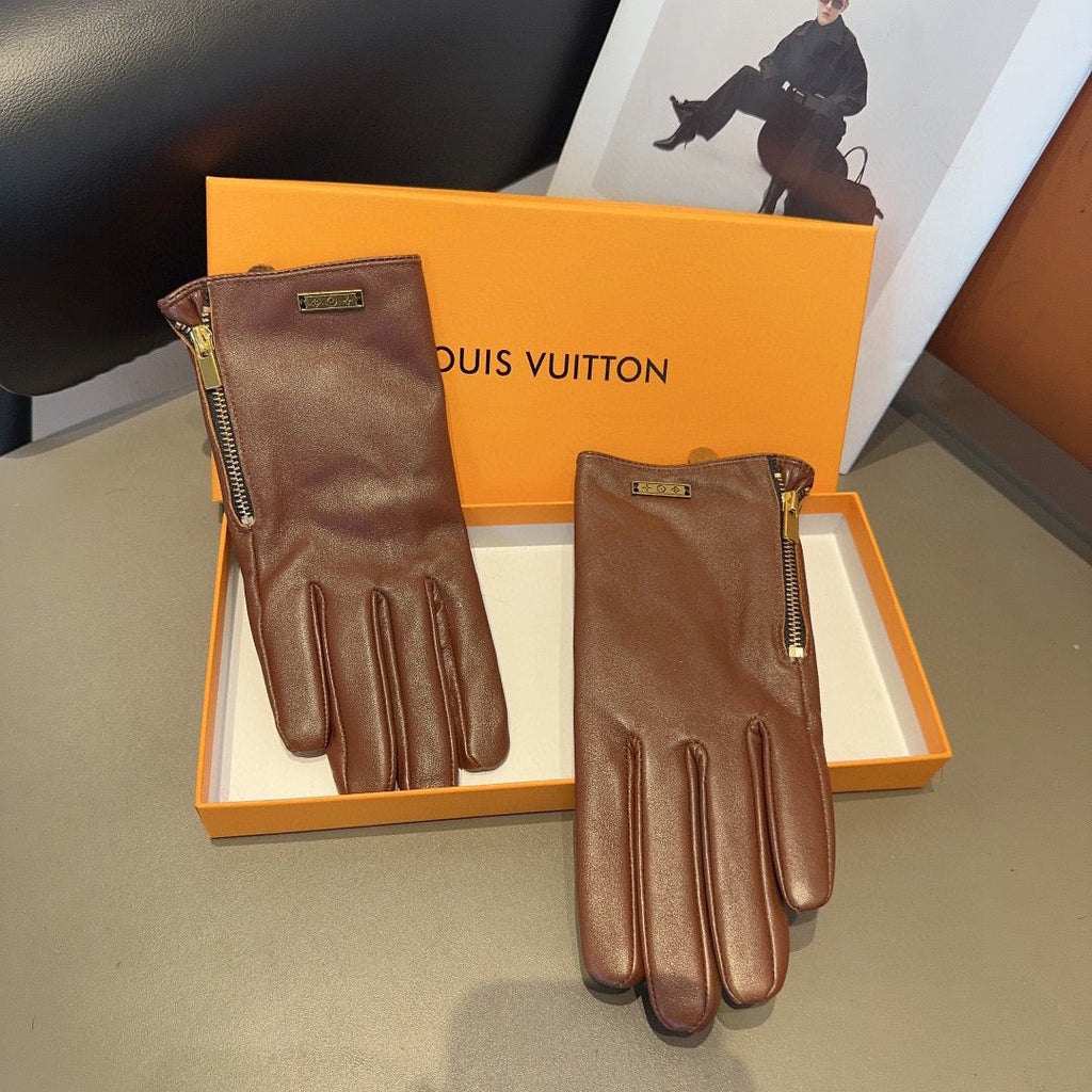 New Fashion Women Vintage Leather Gloves ZJN1326091401
