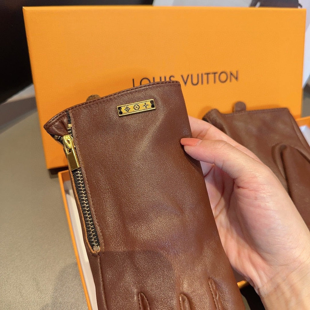 New Fashion Women Vintage Leather Gloves ZJN1326091401