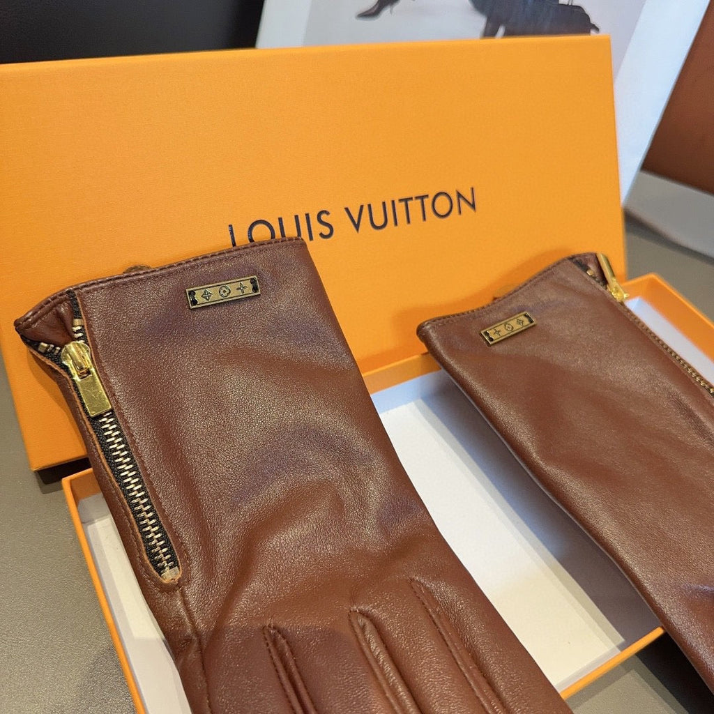 New Fashion Women Vintage Leather Gloves ZJN1326091401