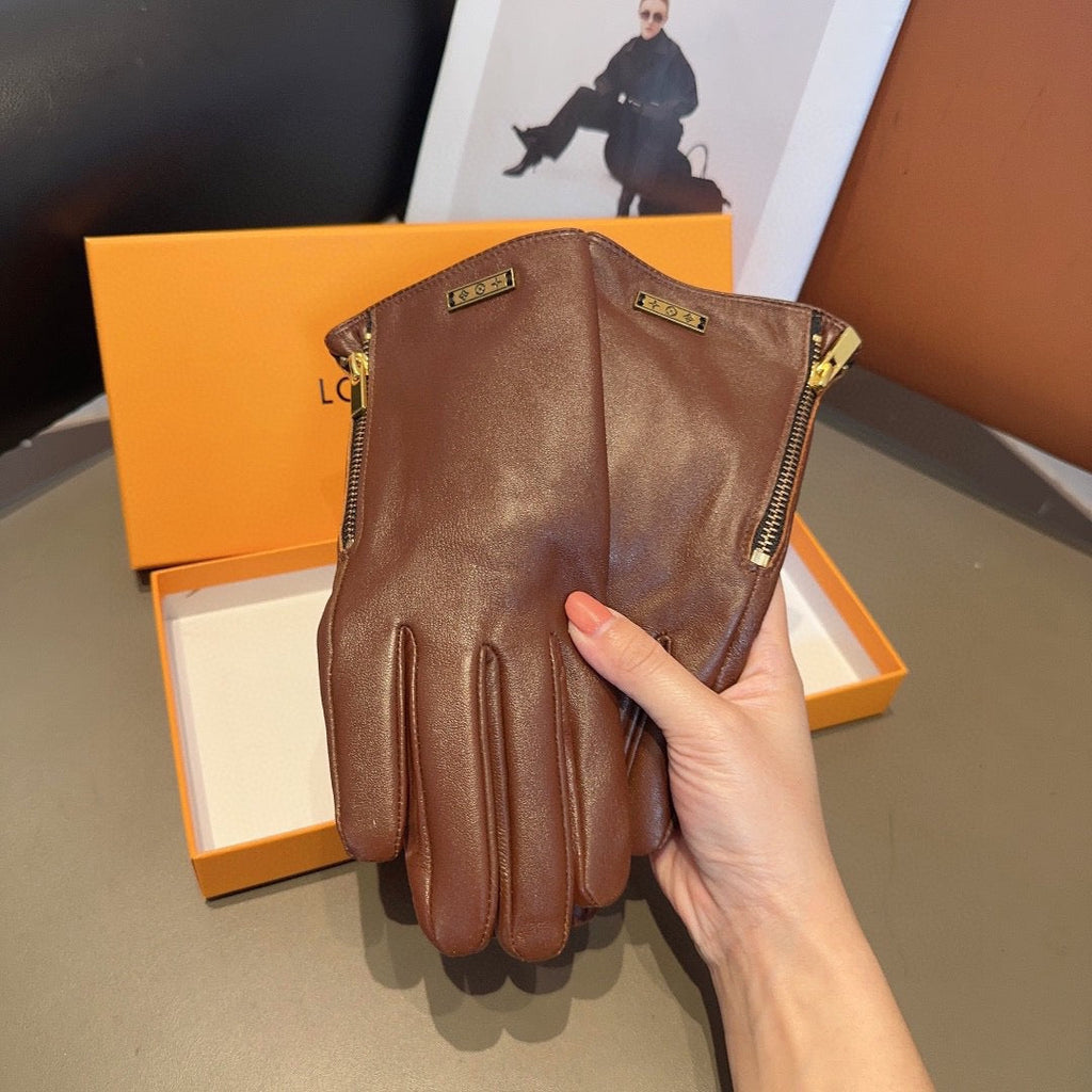 New Fashion Women Vintage Leather Gloves ZJN1326091401