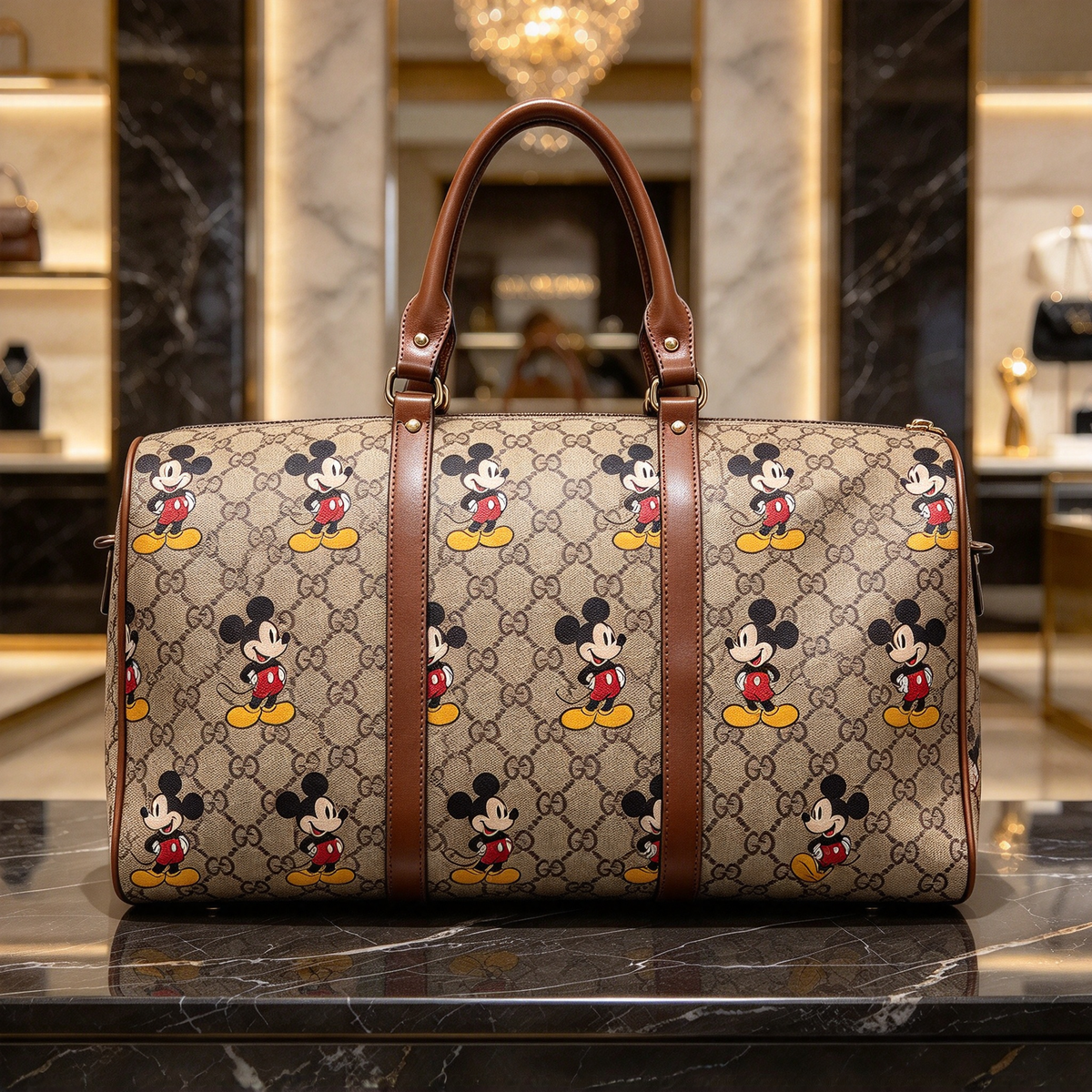 New Stylish Leather GG Travel Bag 3D1326100843