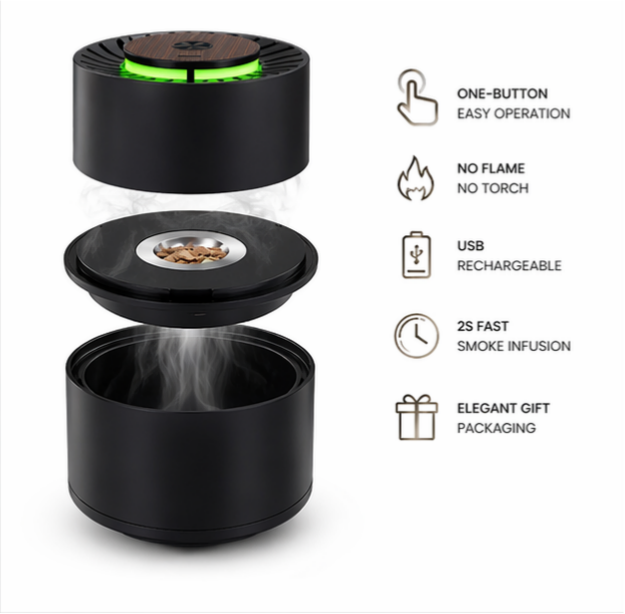Electric Cocktail Smoker Kit – Elevate Flavor in Seconds