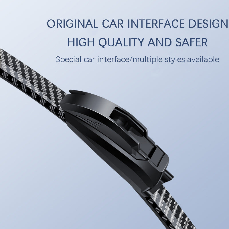 Quiet, Boneless Carbon Fiber Windscreen Wipers