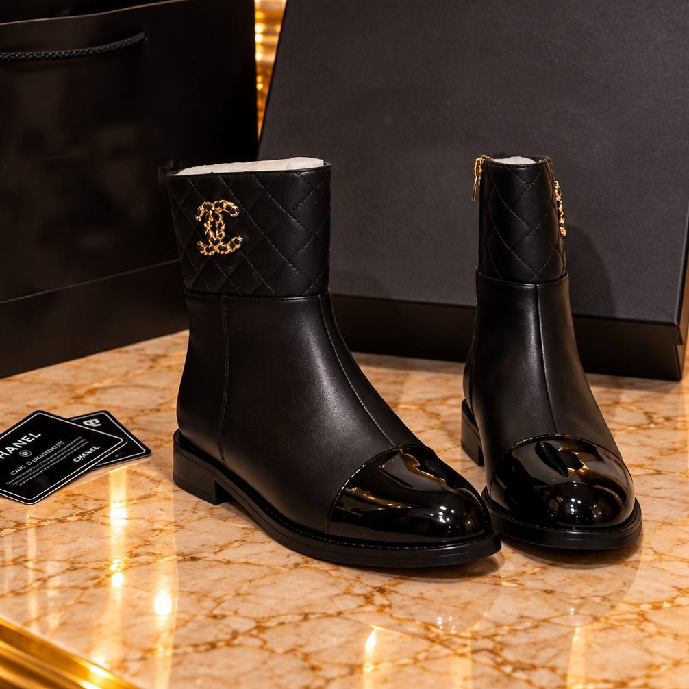 New Fashion Leather Handmade Women's BootsXC052026102001