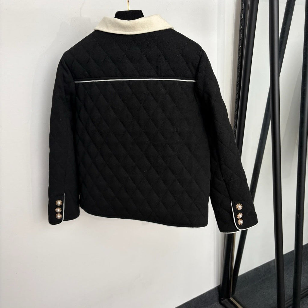 New Black and White Handmade Fashion Women's JacketXC052026102201