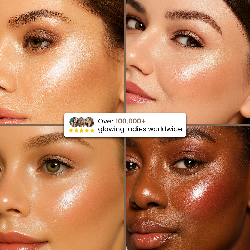 Glow Wardrobe Highlighting eye & cheek palette