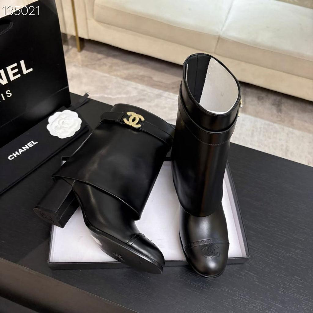 New Fashion Hanfmade Leather women's 5cm high-heeled bootsXC052026092801