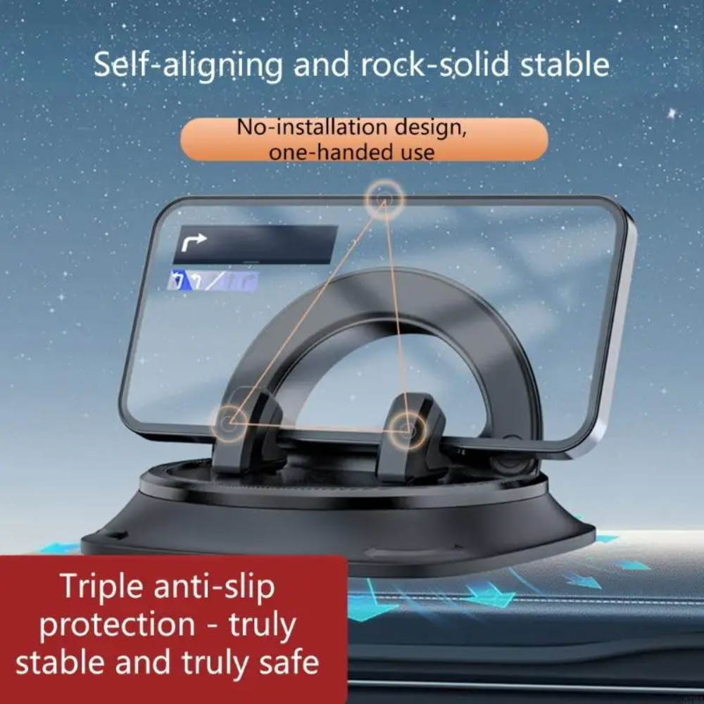 Holder360° Mobile Holder: Non-Slip Dashboard Mobile Holder with 360° Rotation