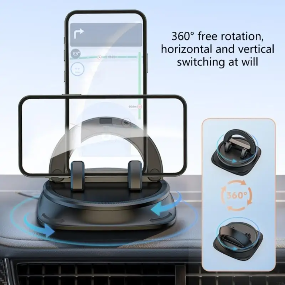 Holder360° Mobile Holder: Non-Slip Dashboard Mobile Holder with 360° Rotation