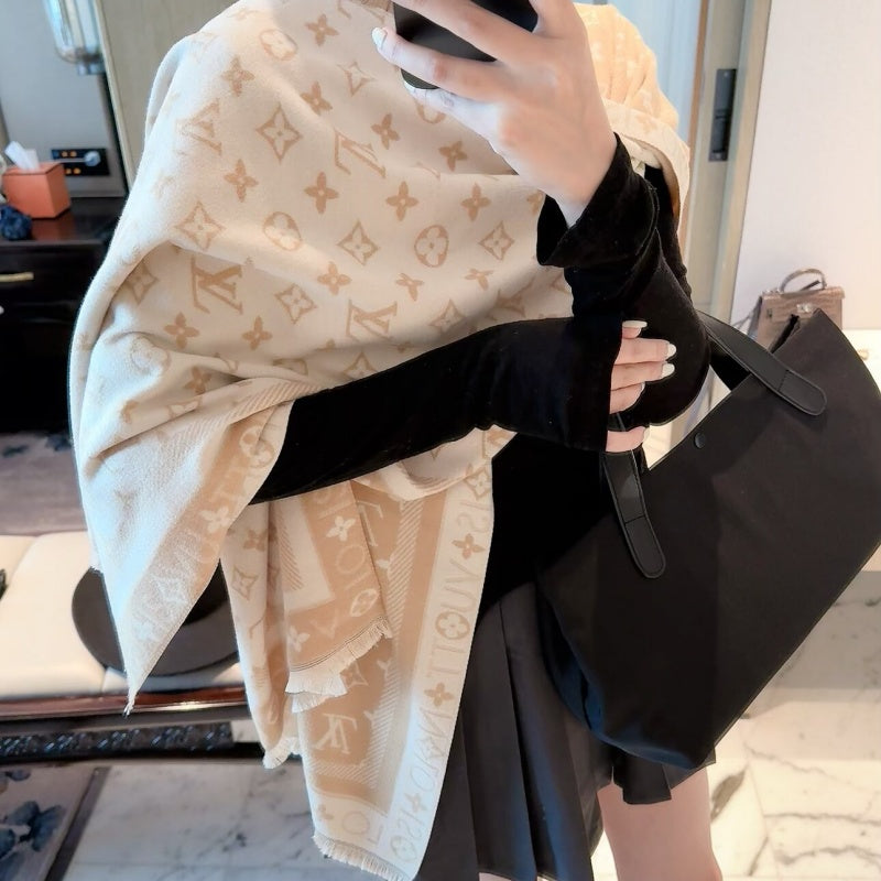 New Fashion Women Classic Monogram Jacquard Scarf ZJN1326091406
