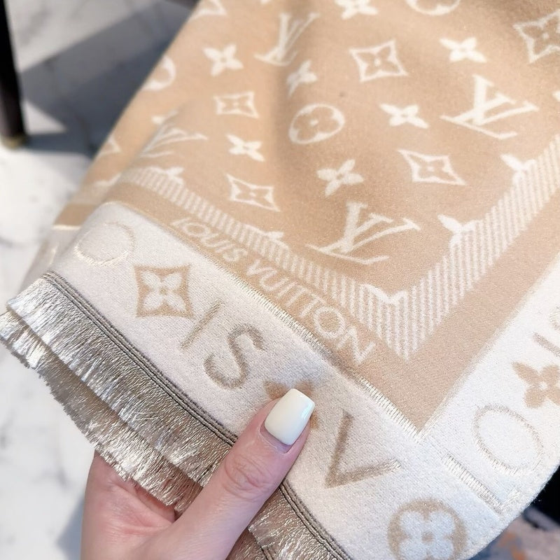 New Fashion Women Classic Monogram Jacquard Scarf ZJN1326091406