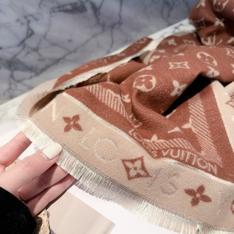 New Fashion Women Classic Monogram Jacquard Scarf ZJN1326091406