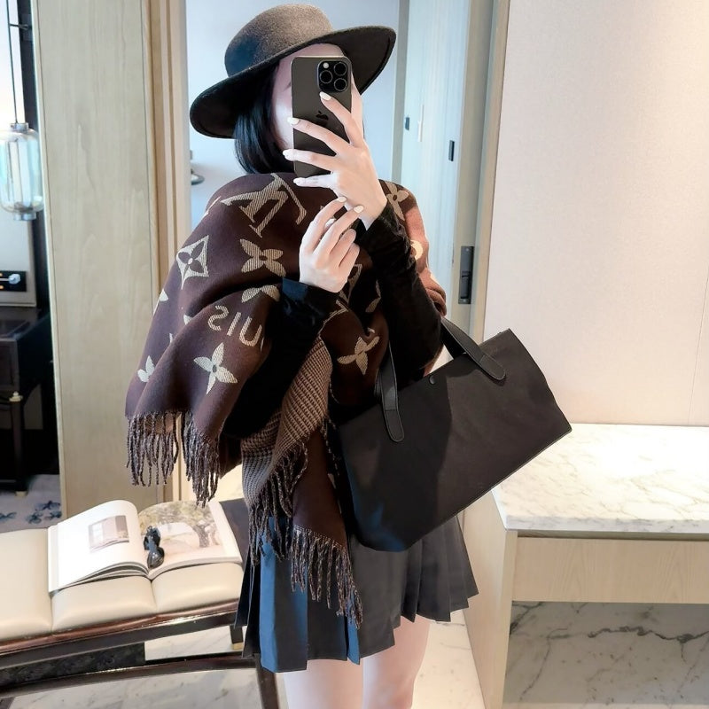 New Fashion Women Classic Monogram Double Sided Scarf ZJN1326091408
