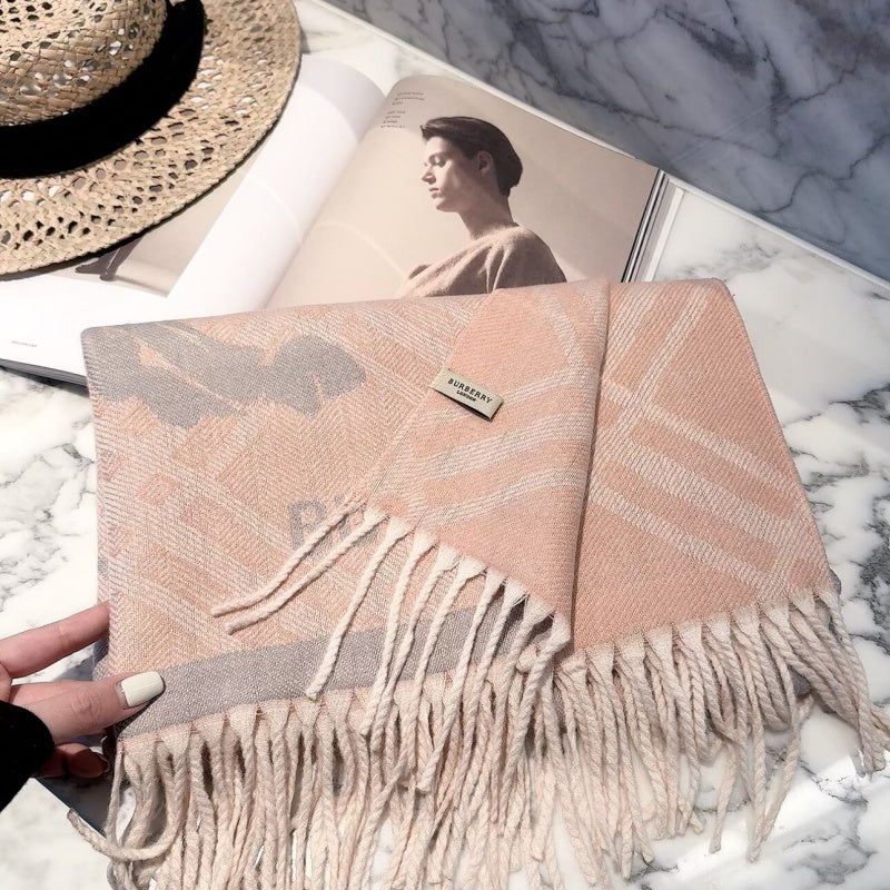 New Fashion Women Knight Horse Jacquard Double Sided Tassel Scarf ZJN1326091410