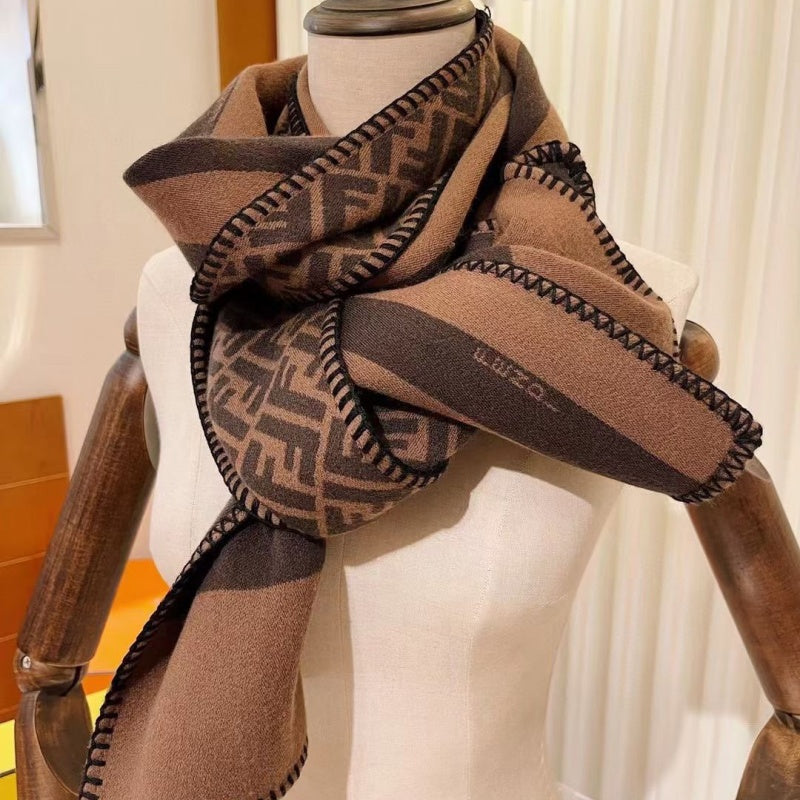 New Fashion Unisex FF Double Sided Scarf ZJN1326091412
