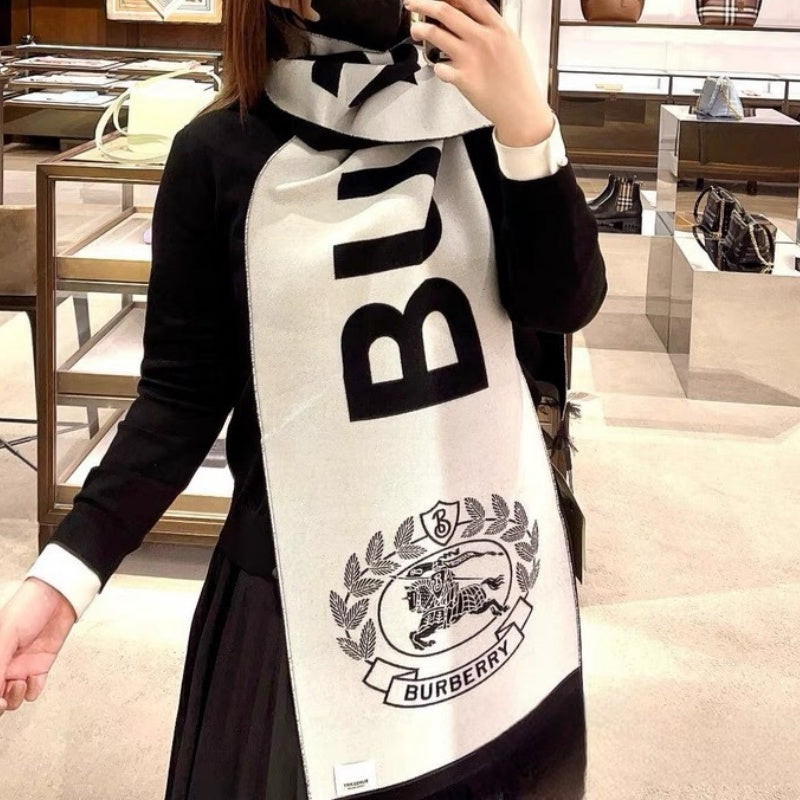 New Fashion Women's Knight Emblem Letter Double Sided Scarf ZJN1326091414