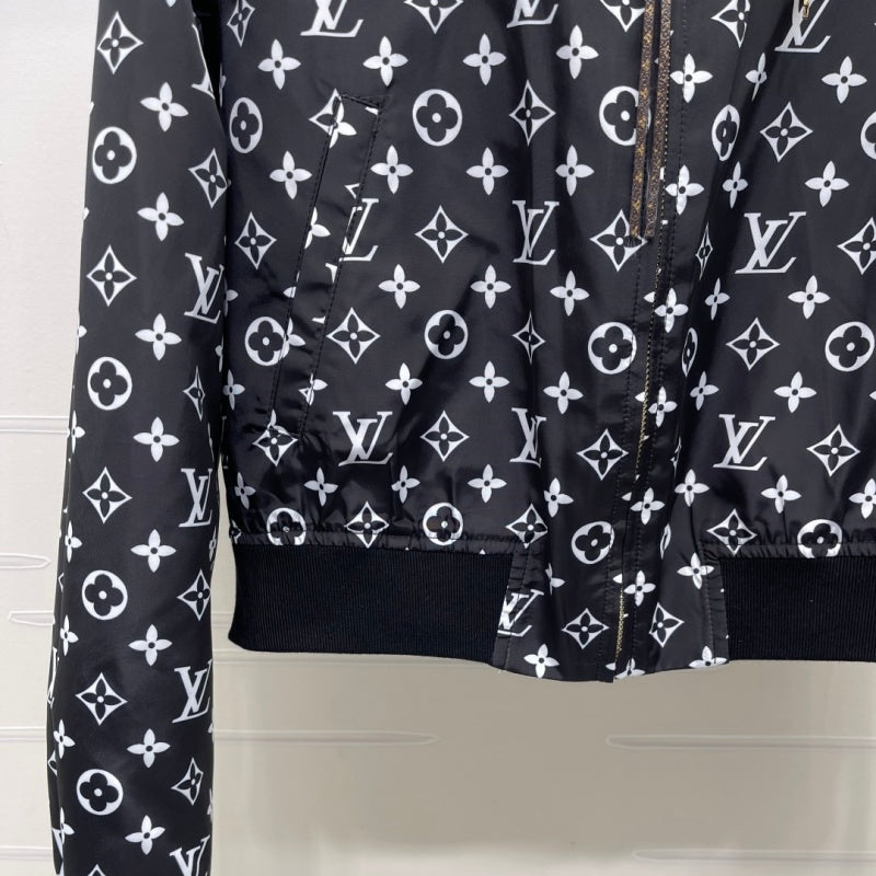 New Fashion Women Reversible Monogram Baseball Jacket DM1326091416