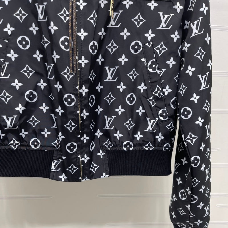 New Fashion Women Reversible Monogram Baseball Jacket DM1326091416