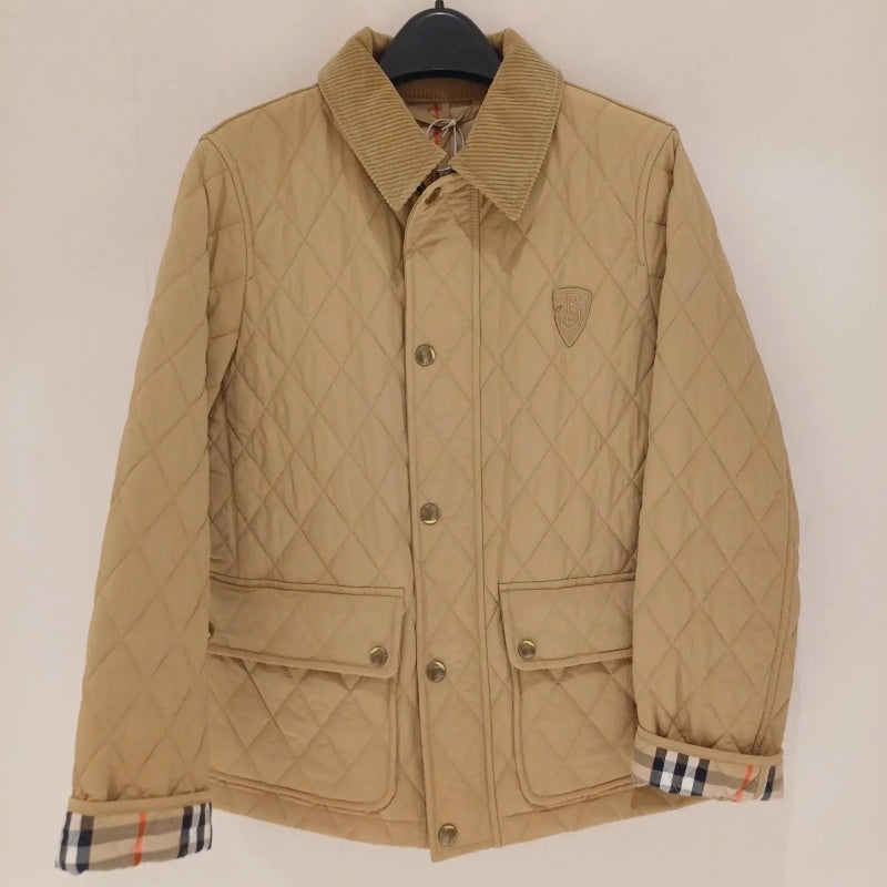 New Fashion Women Diamond Quilted Collared Jacket  DM1326091424