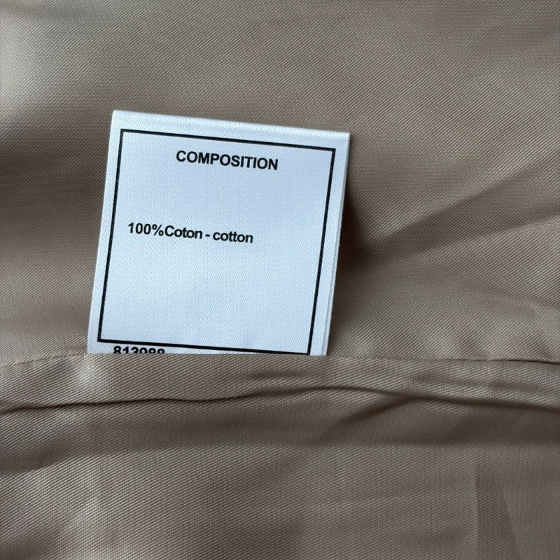 New Fashion Women's CC Tweed Trim Belted Trench Coat DM1326100801