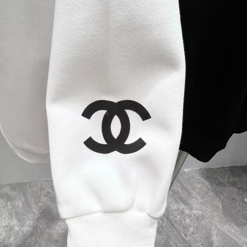New Fashion Women's CC Printed Crew Neck Sweatshirt DM1326100802