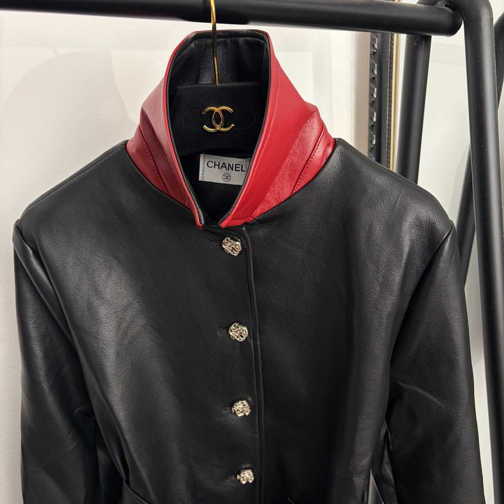New Fashion Women's CC Leather Jacket DM1326100815
