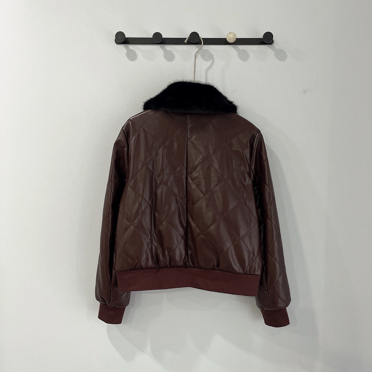New Fashion Women's CC Leather Jacket DM1326100824