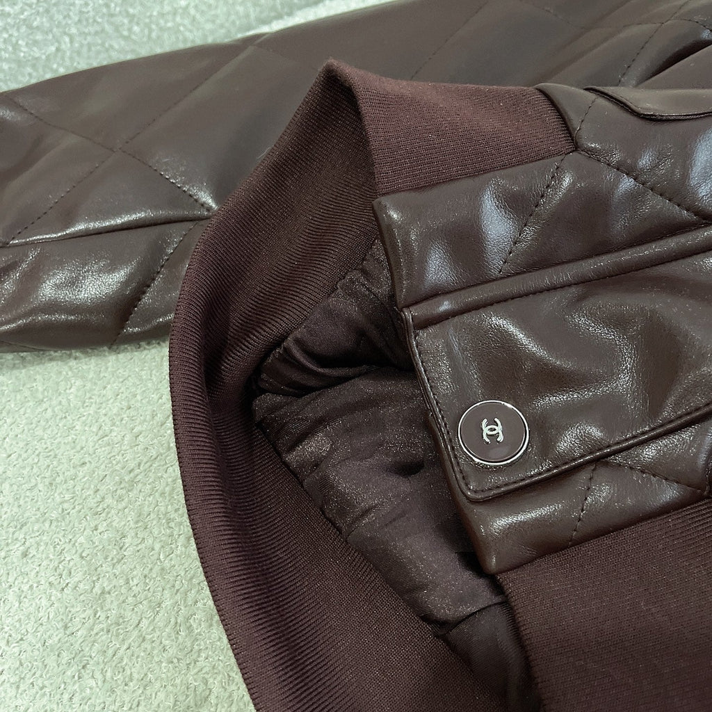 New Fashion Women's CC Leather Jacket DM1326100824