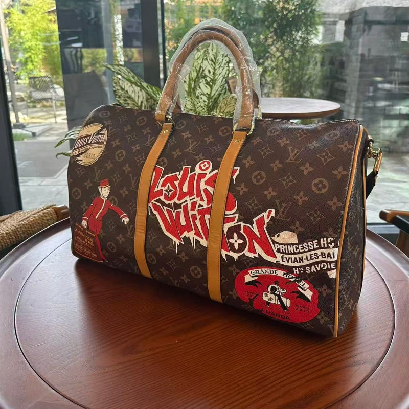 New Fashion 1V Leather Travel Duffle Bag JL1306100836